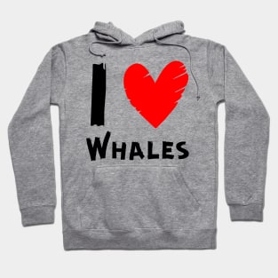 I Love Whales Hoodie